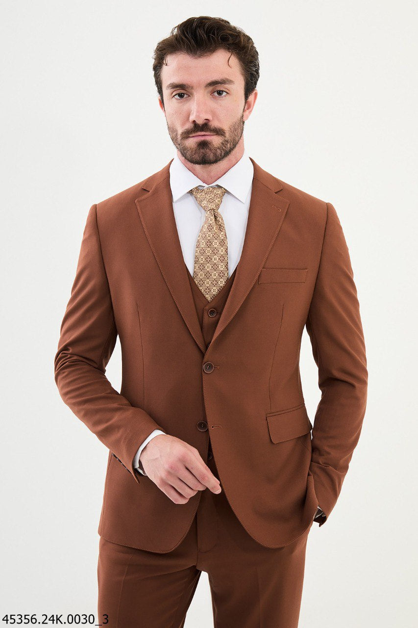 Bojoni Belmonte Tile Slim Fit Suit