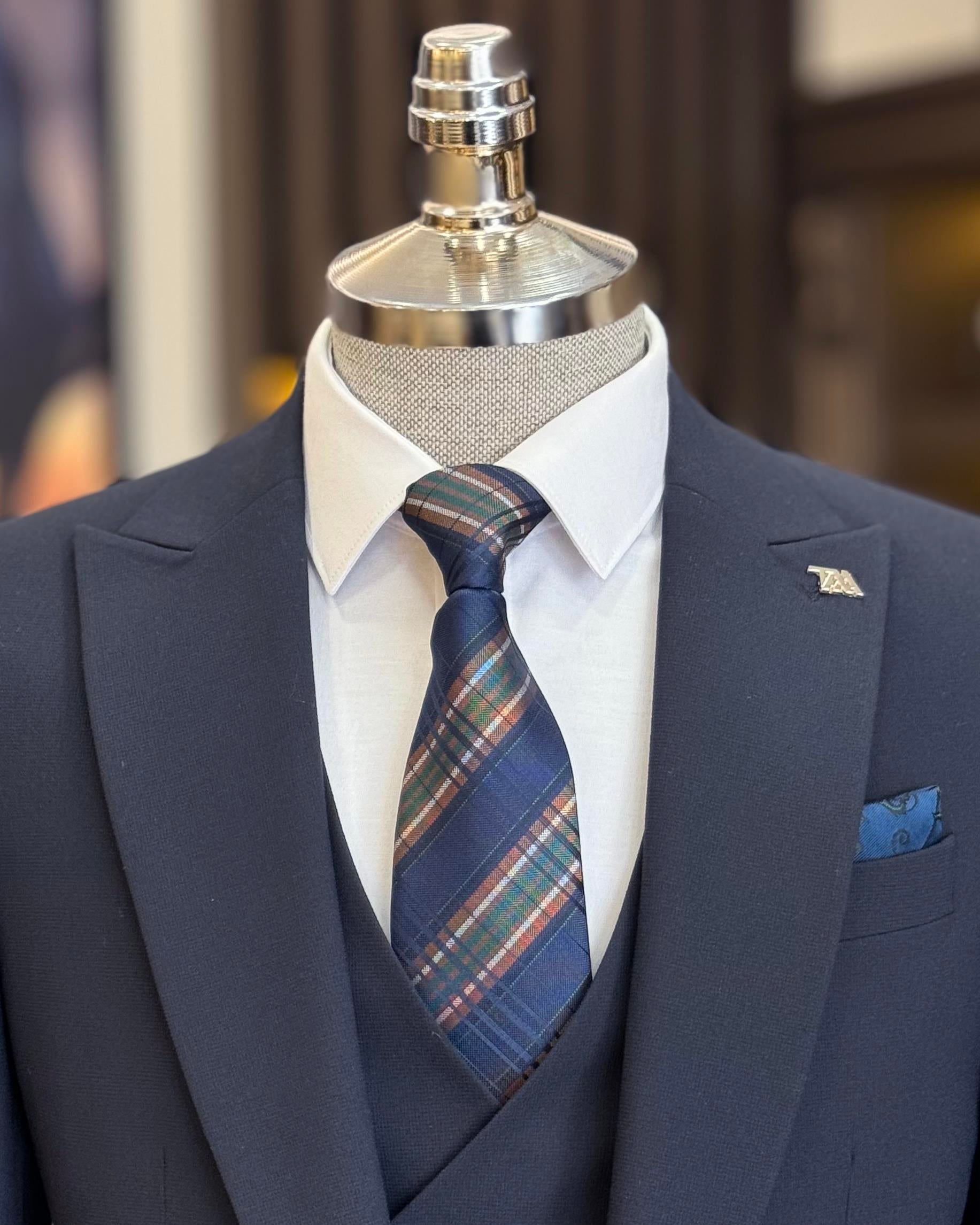 Bojoni Mayfair Classic Slim Fit Navy Blue Suit