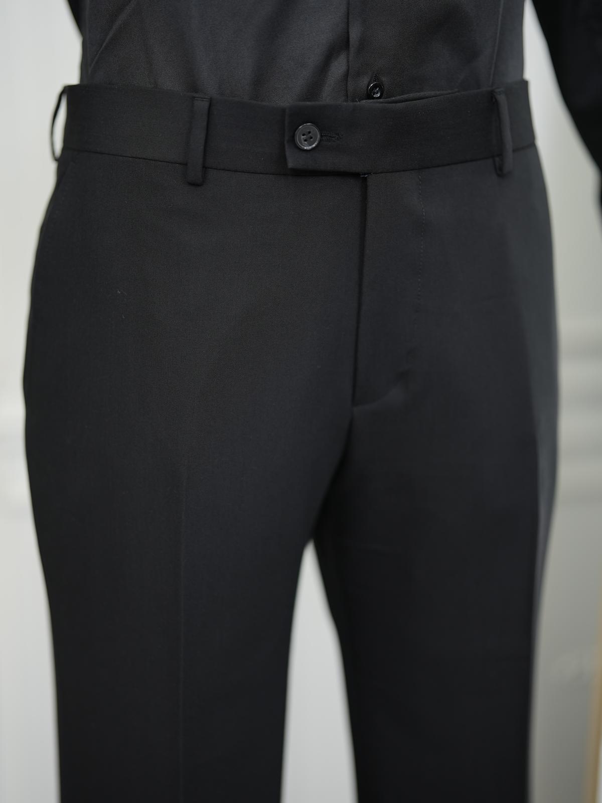 Bojoni Volterra Black  Slim Fit Suit