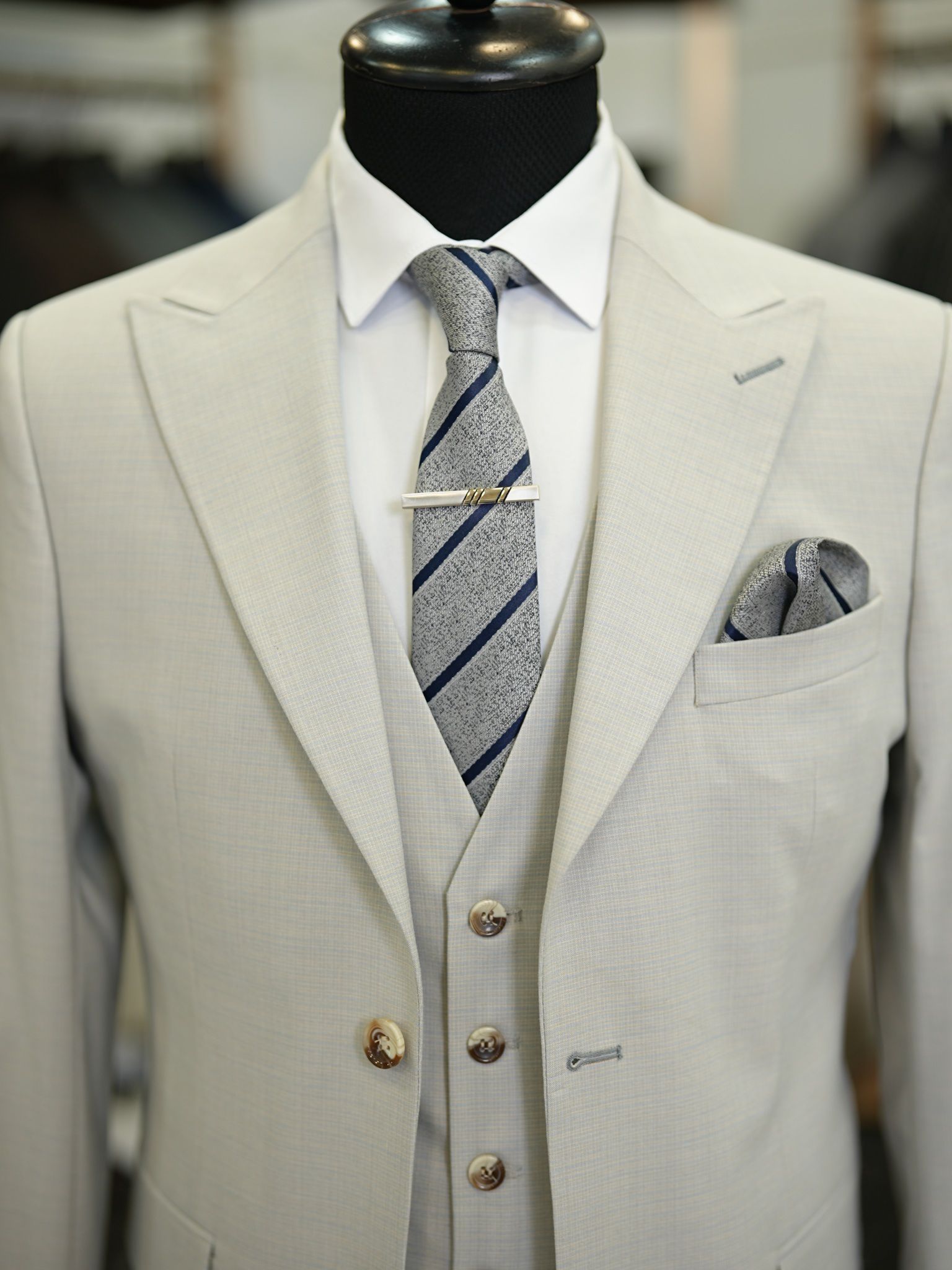 Bojoni Maison Gray  Slim Fit Suit