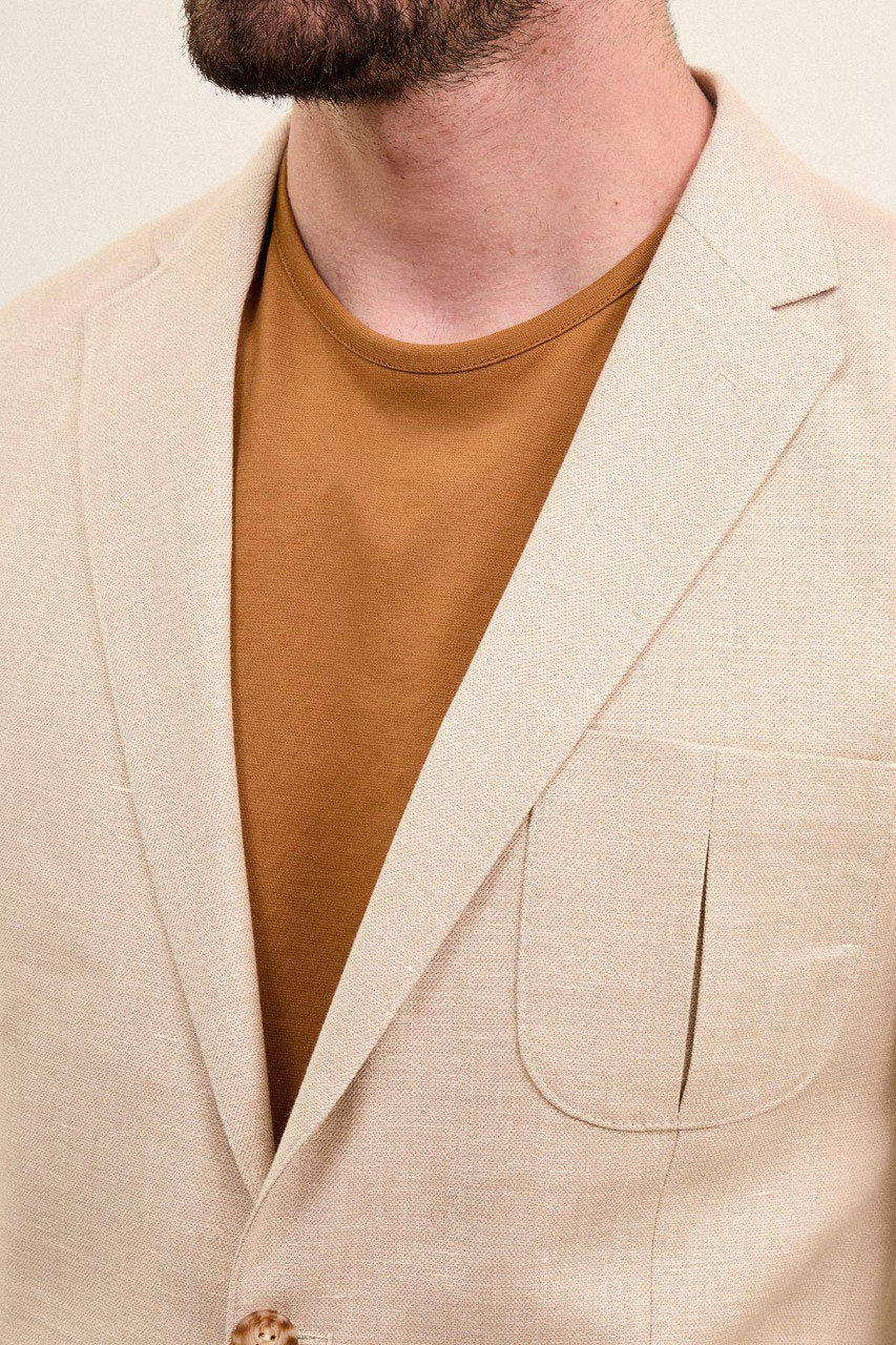 Bojoni Torretta Slim Fit Beige Blazer