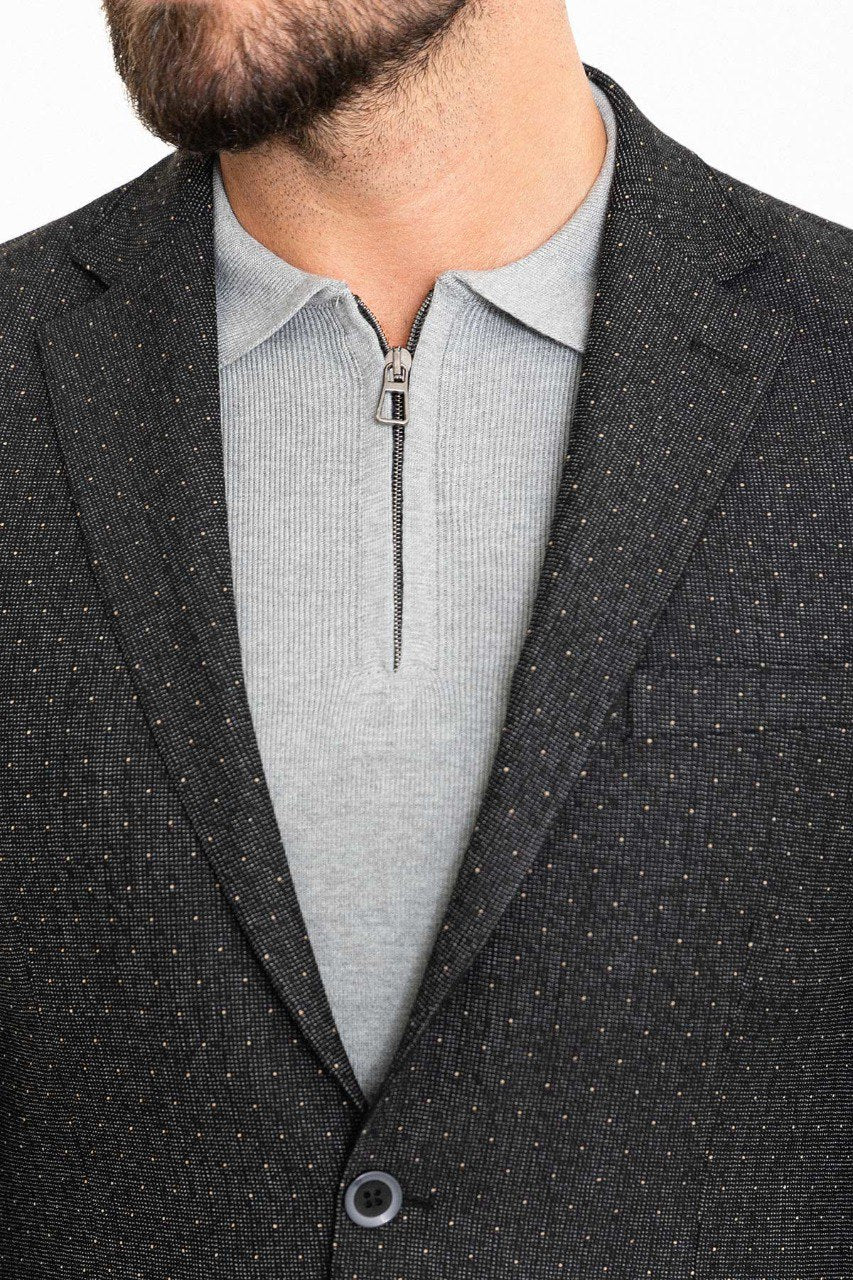 Bojoni Torretta Slim Fit Dark Grey Blazer