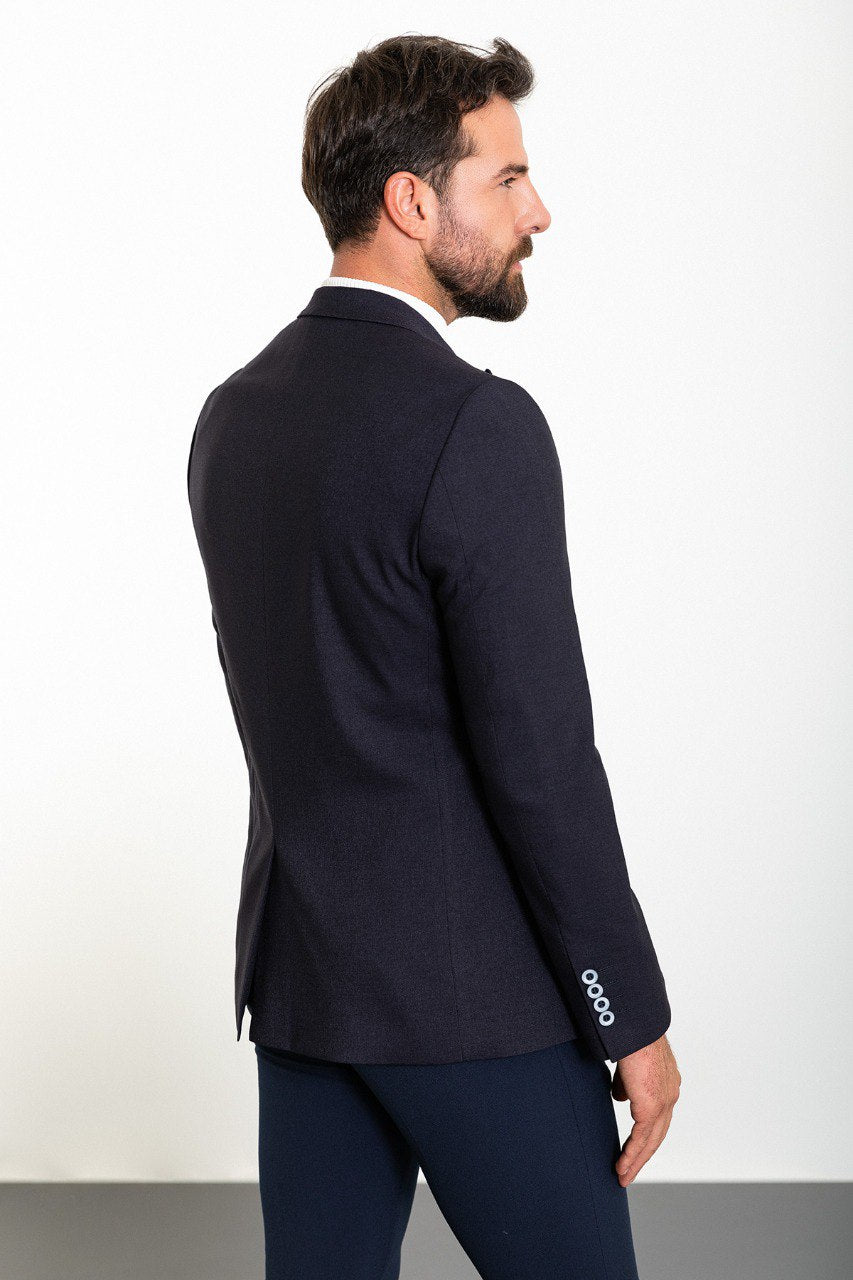 Bojoni Torretta Slim Fit Navy Blue Blazer