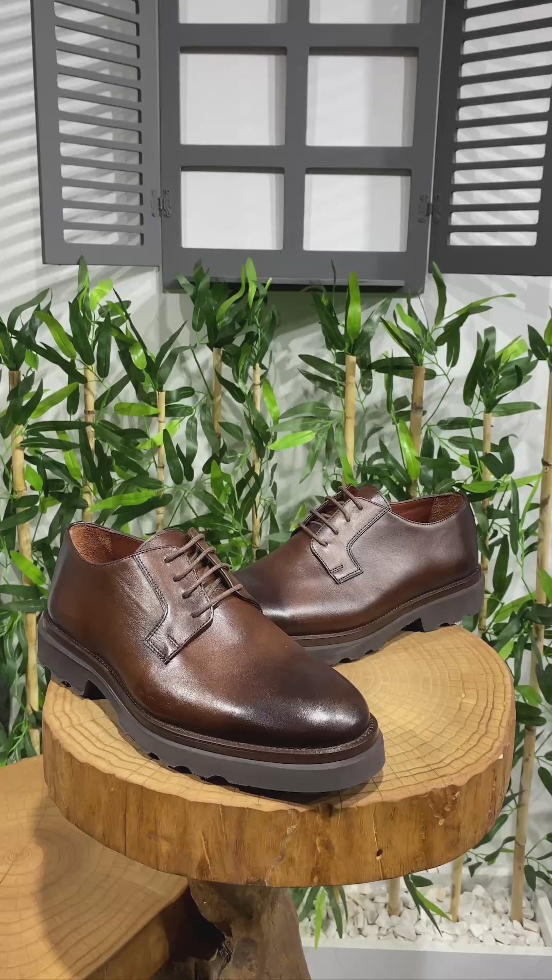 Bojoni Belmonte Brown Leather Shoes