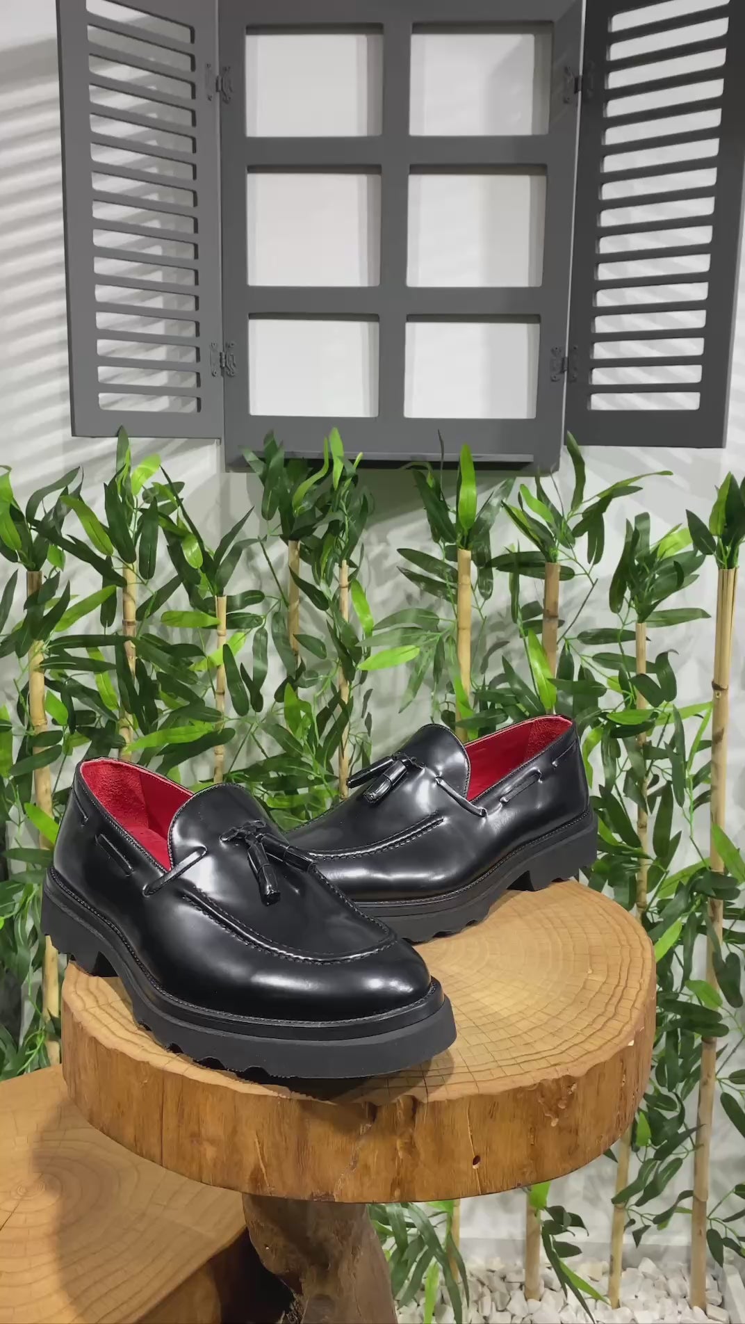 Bojoni Belmonte Black Leather Loafers