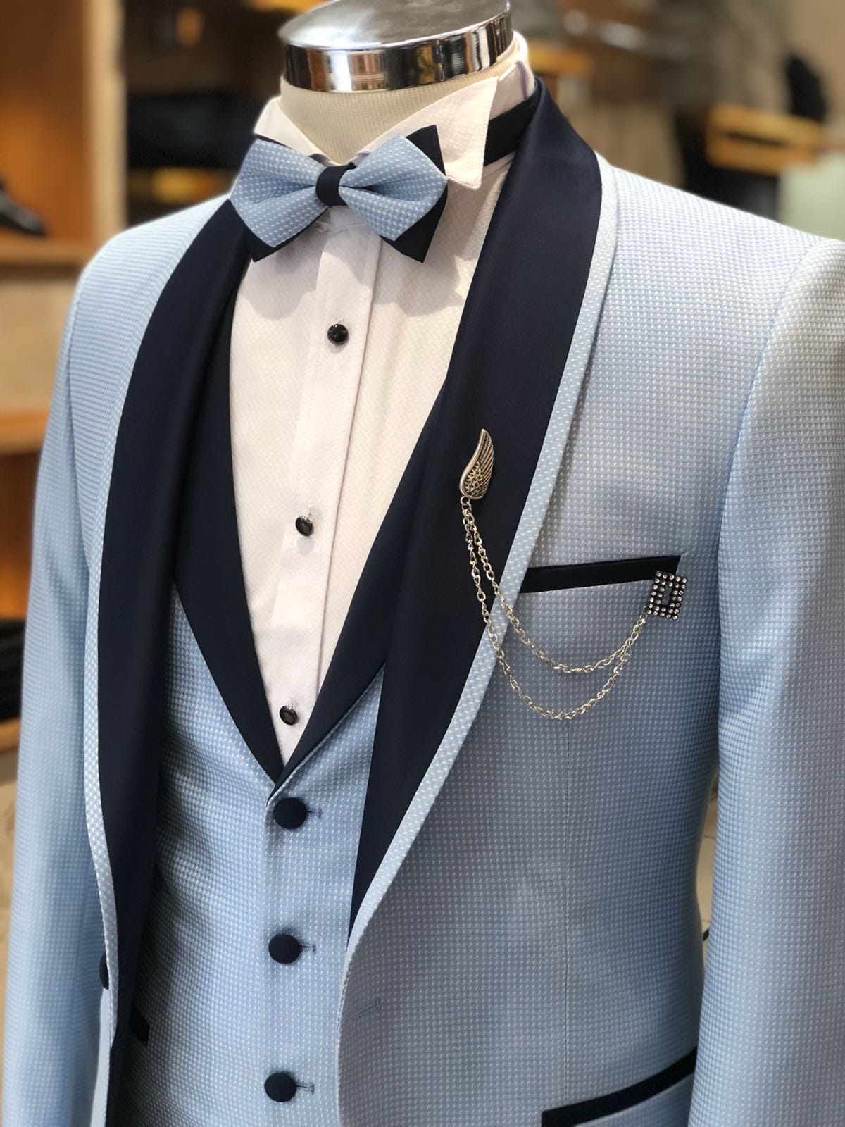 Slim-Fit Tuxedo Suit Blue-baagr.myshopify.com-suit-BOJONI