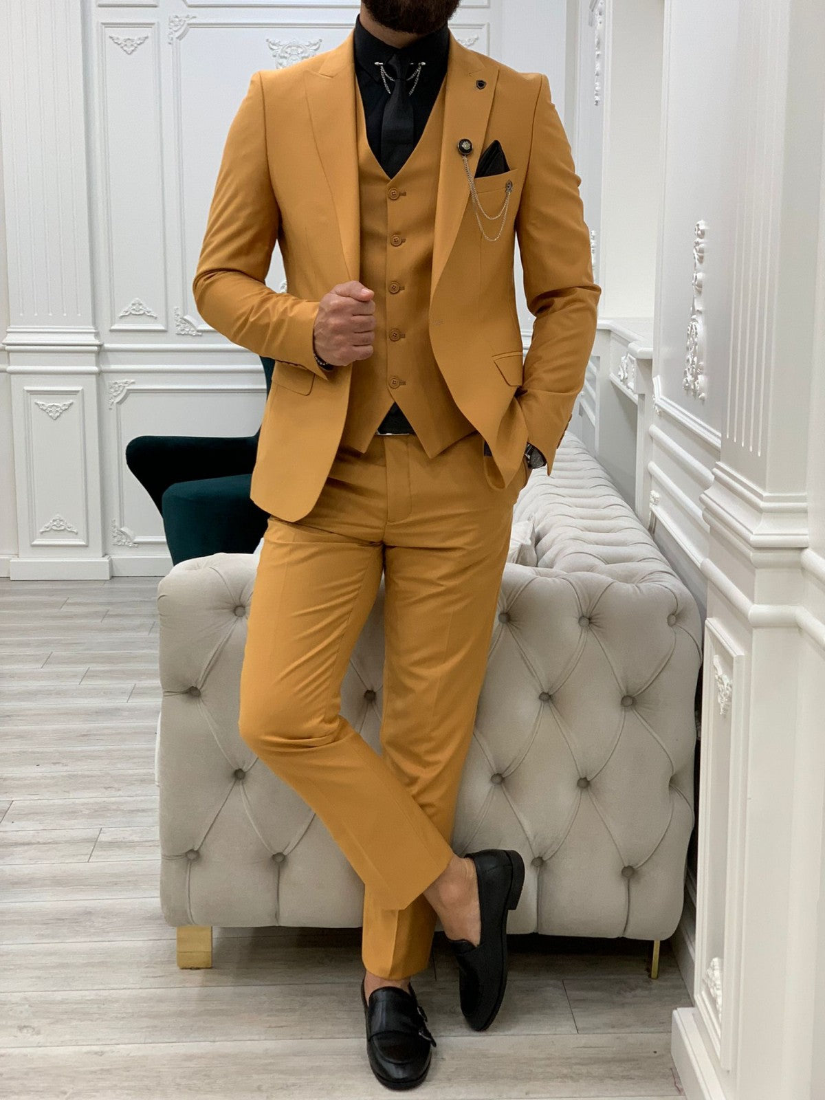 Montreal Mustard Slim Fit Suit-baagr.myshopify.com-1-BOJONI