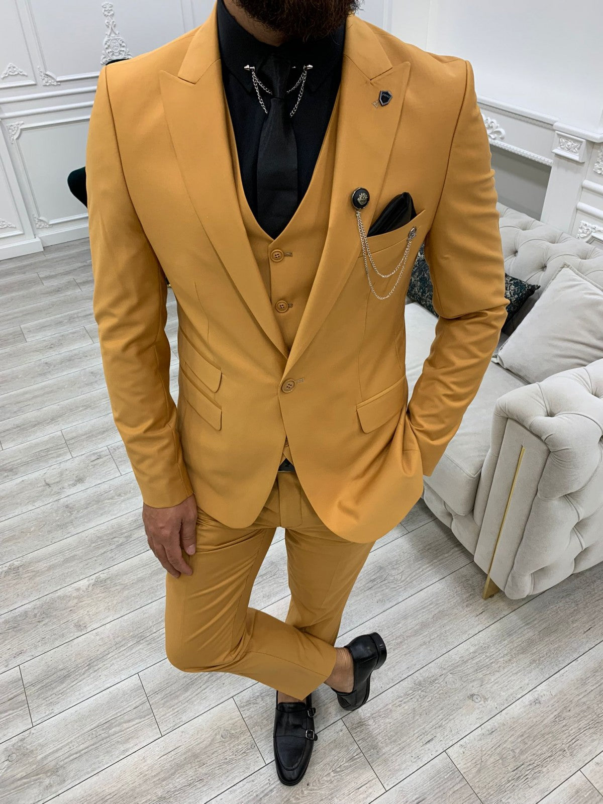 Montreal Mustard Slim Fit Suit-baagr.myshopify.com-1-BOJONI