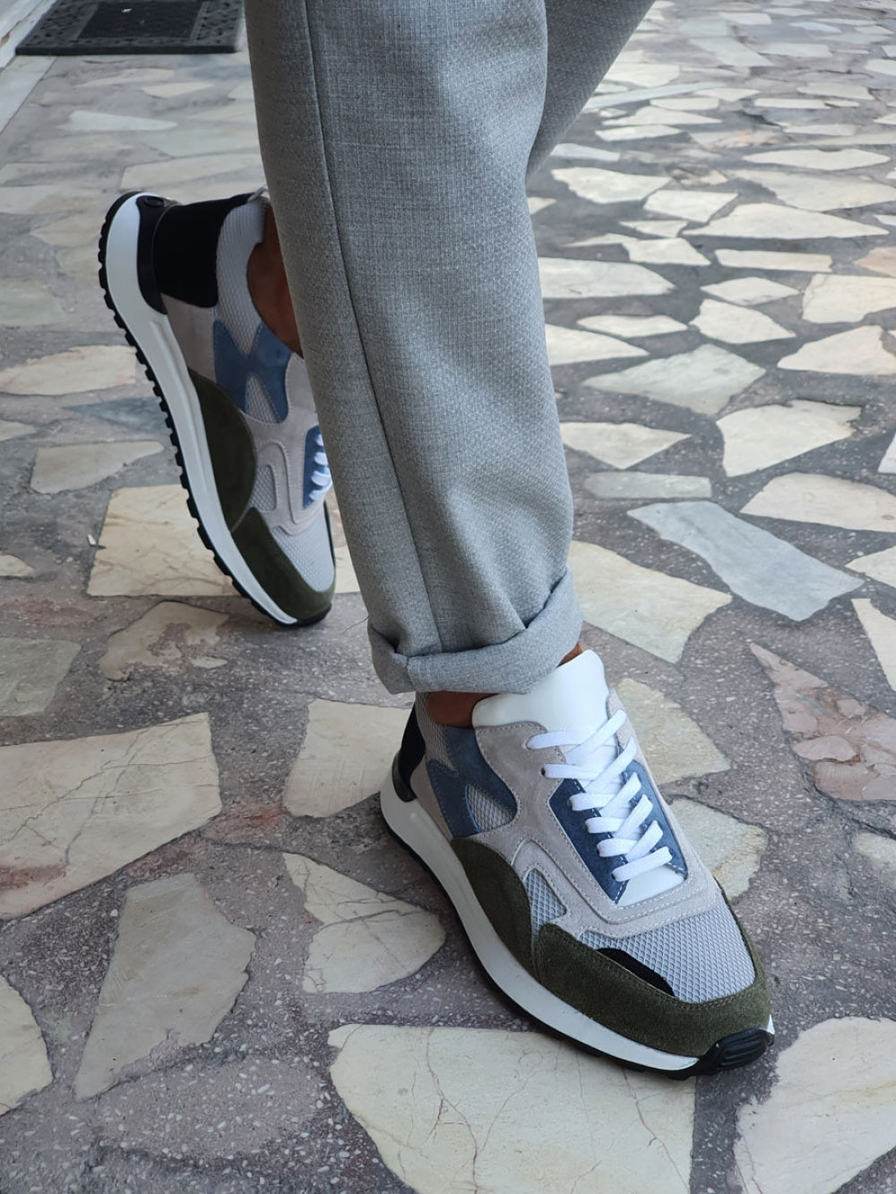 Bano Khaki Lace-up Suede Leather Shoes-baagr.myshopify.com-shoes2-brabion