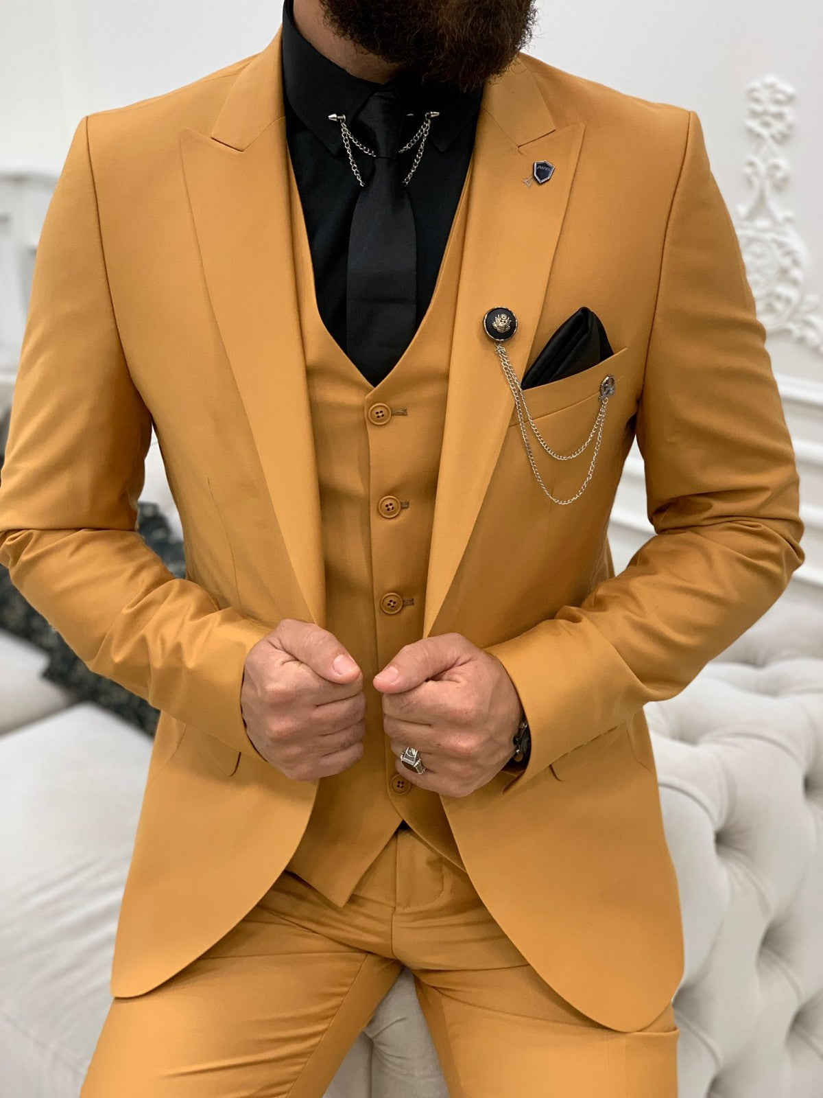 Montreal Mustard Slim Fit Suit-baagr.myshopify.com-1-BOJONI