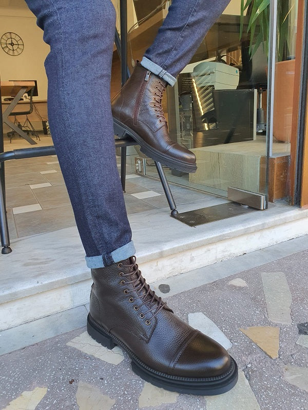 Argeli Brown Lace Up Chelsea Boots-baagr.myshopify.com-shoes2-BOJONI