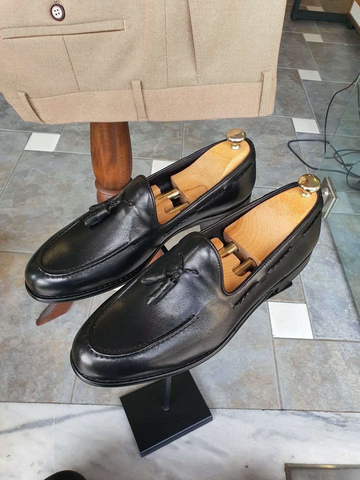 Bojo Giotto Black Leather Loafer-baagr.myshopify.com-shoes2-BOJONI