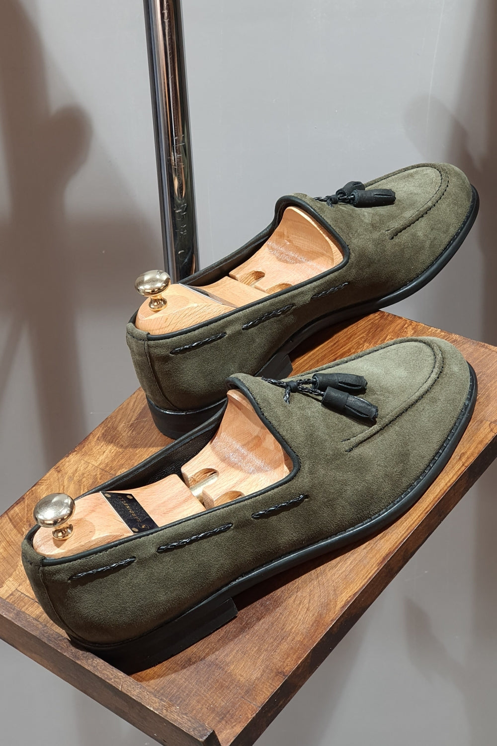 Milwaukee Suade Leather Loafer Green-baagr.myshopify.com-shoes2-BOJONI