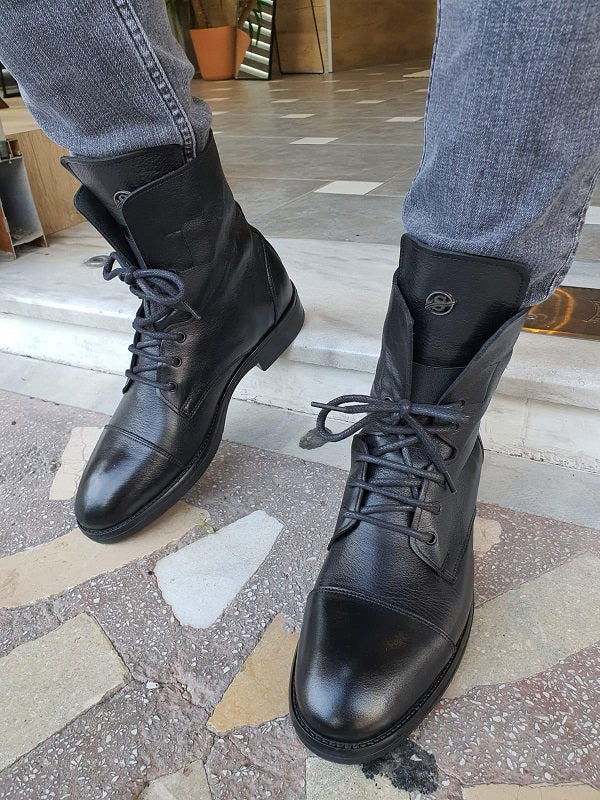 Lance Black Cap Toe Boots-baagr.myshopify.com-shoes2-BOJONI