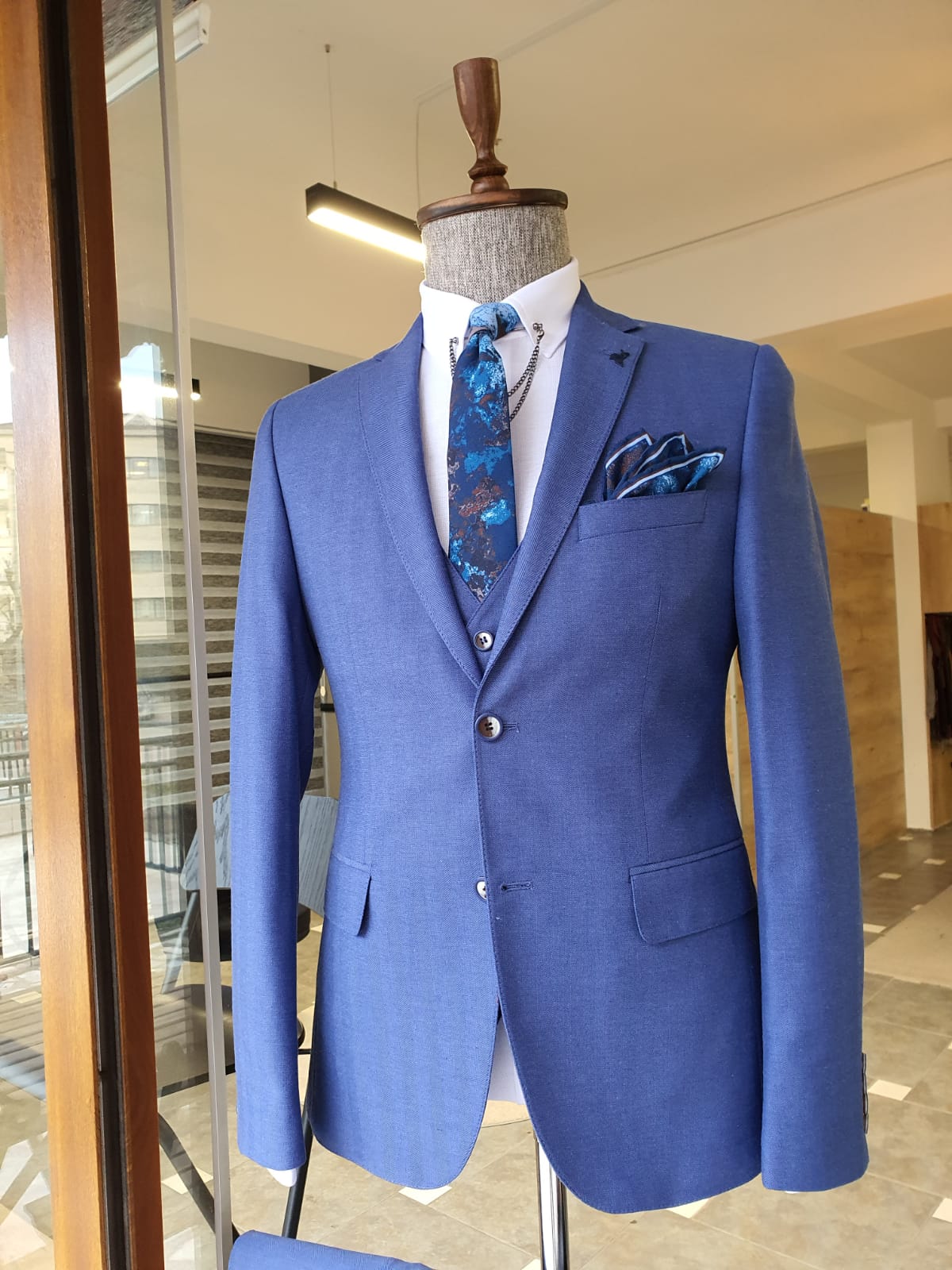 Argeli Blue Slim Fit Suit-baagr.myshopify.com-suit-BOJONI