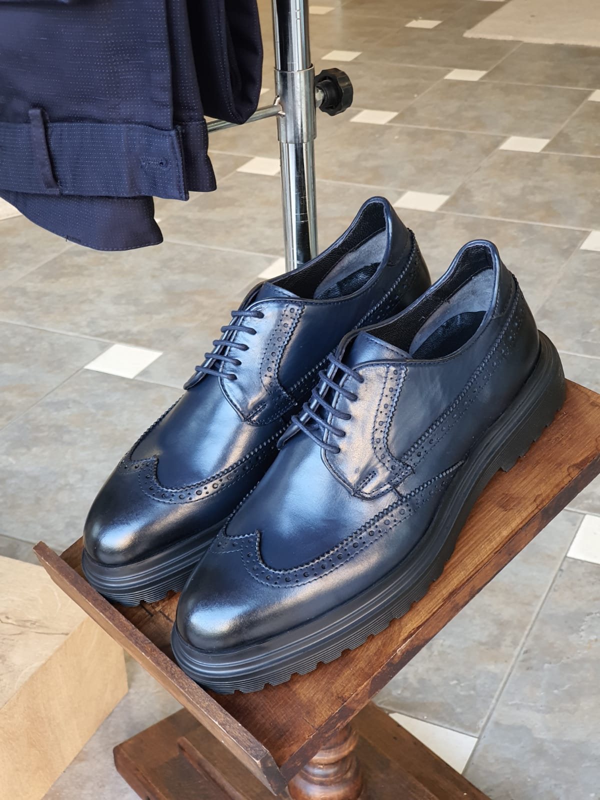 Argeli Navy Blue Wingtip Oxfords-baagr.myshopify.com-shoes2-brabion