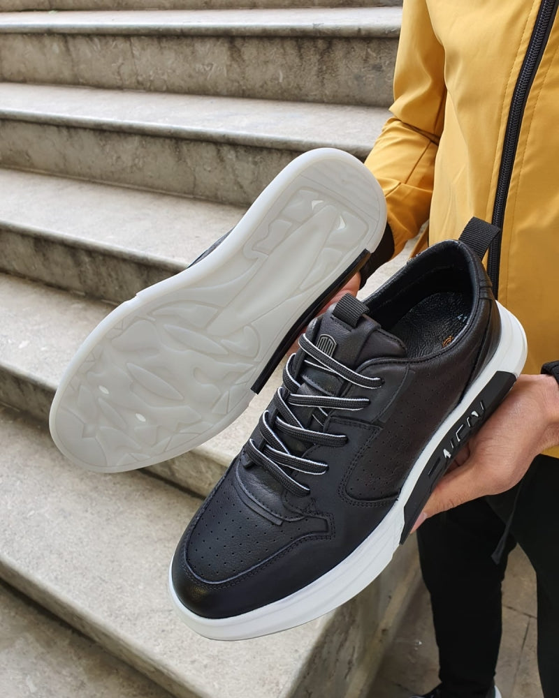 Bojo Bellingham Black Lace Up Sneakers-baagr.myshopify.com-shoes2-BOJONI