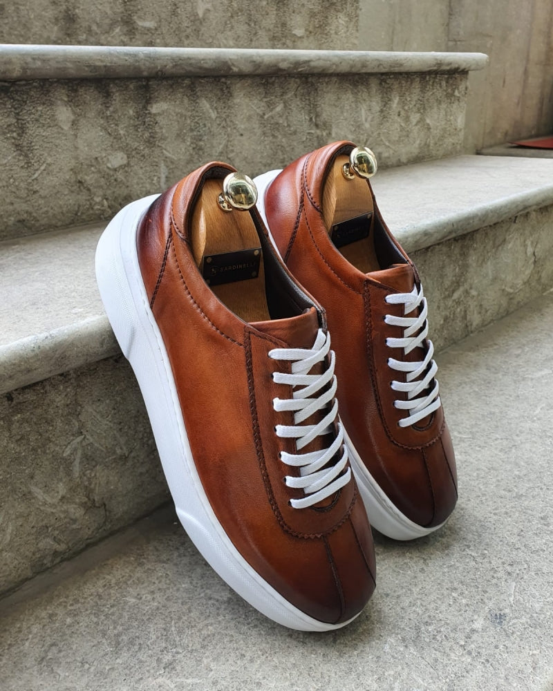 Lambruska Brown Laced Sneakers-baagr.myshopify.com-shoes2-BOJONI