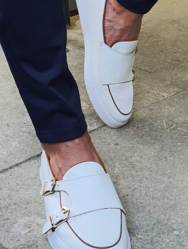 Detroit White Monk Strap Loafers-baagr.myshopify.com-shoes2-BOJONI