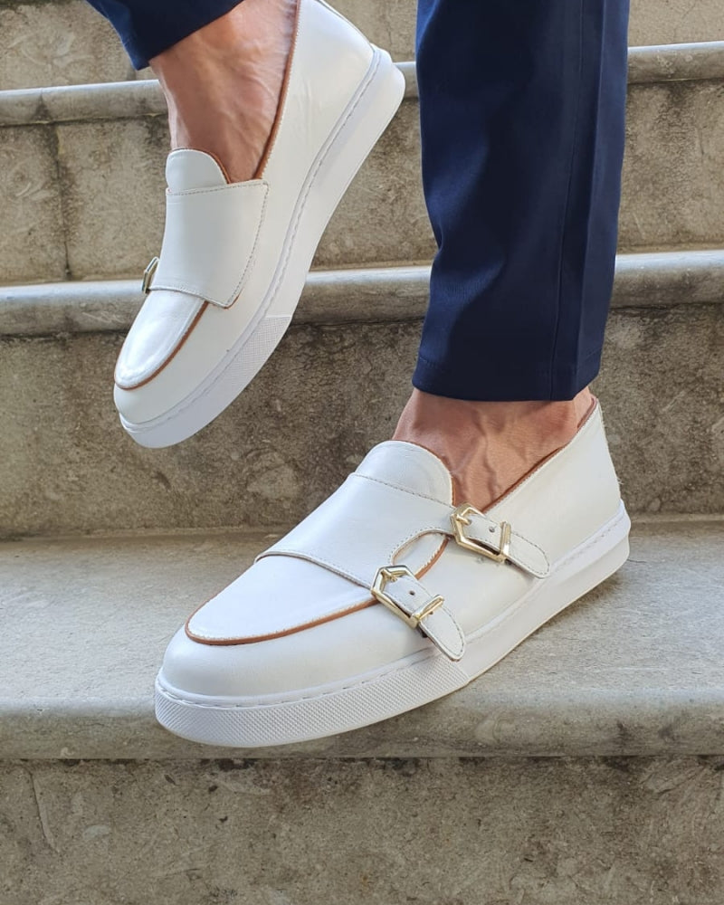 Detroit White Monk Strap Loafers-baagr.myshopify.com-shoes2-BOJONI