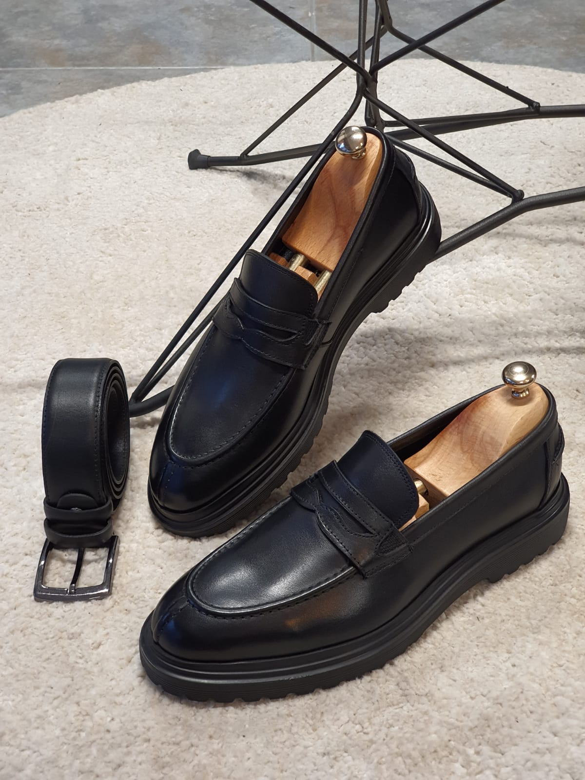 Lori Black Buckle Loafers-baagr.myshopify.com-shoes2-brabion