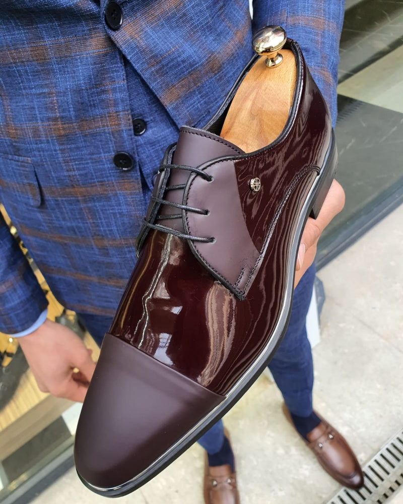 Lance Fort Worth Burgundy Cap Toe Laced Blucher-baagr.myshopify.com-shoes2-BOJONI