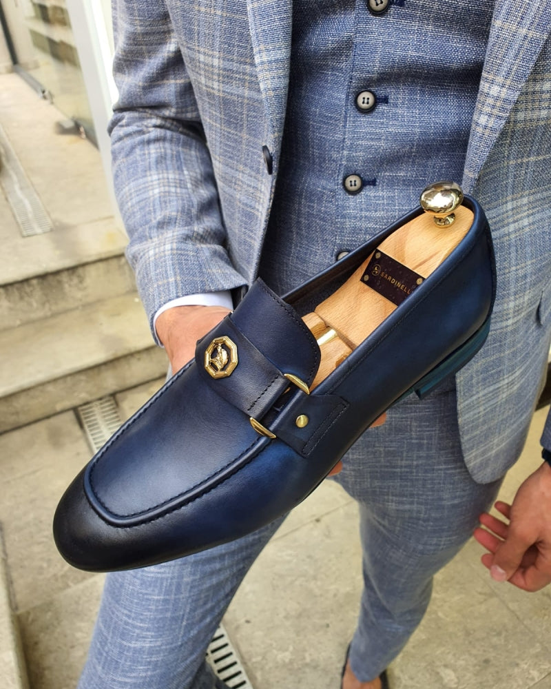 Lance Fort Worth Navy Blue Loafer-baagr.myshopify.com-shoes2-BOJONI