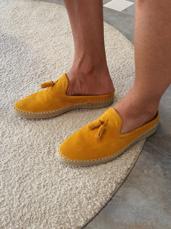 Areni Yellow Suede Mules-baagr.myshopify.com-shoes2-brabion