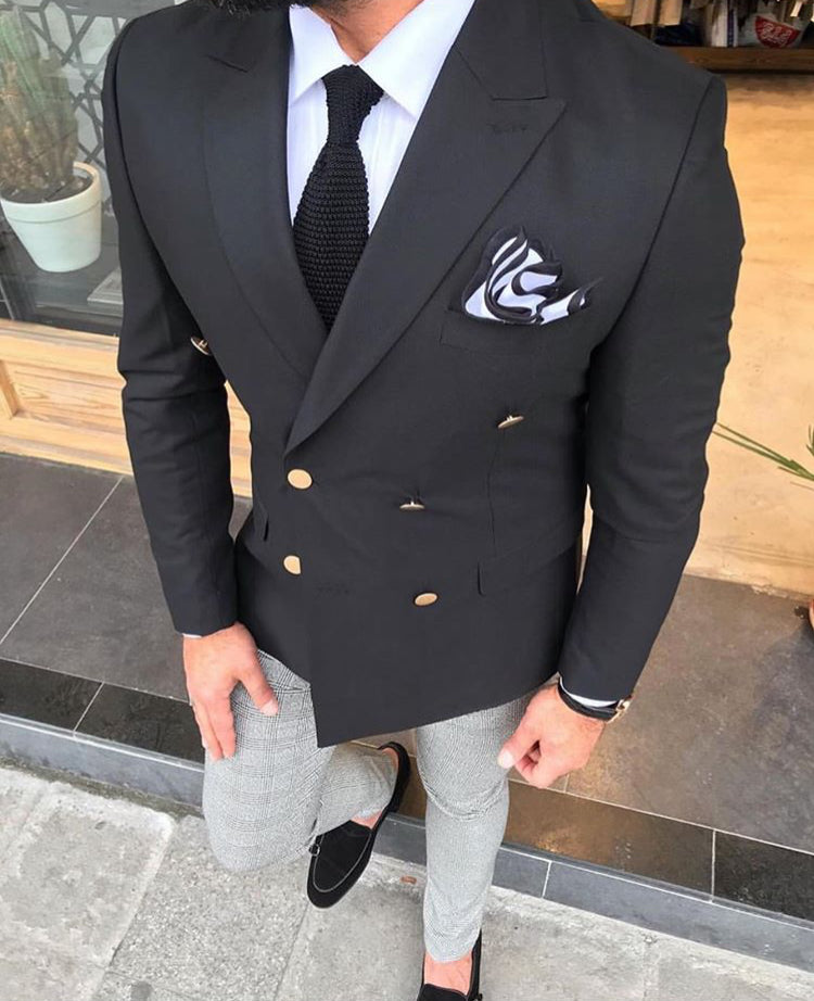 Marc Black Slim Fit Suit-baagr.myshopify.com-3-BOJONI