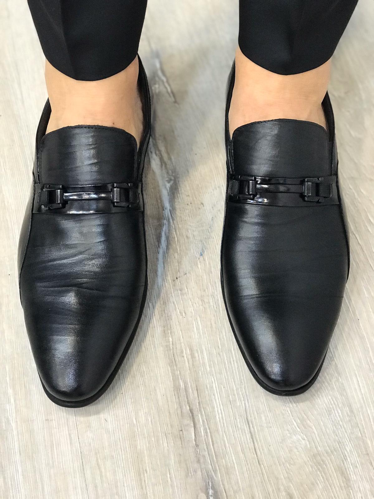 Leone Black Leather Shoes-baagr.myshopify.com-shoes2-BOJONI