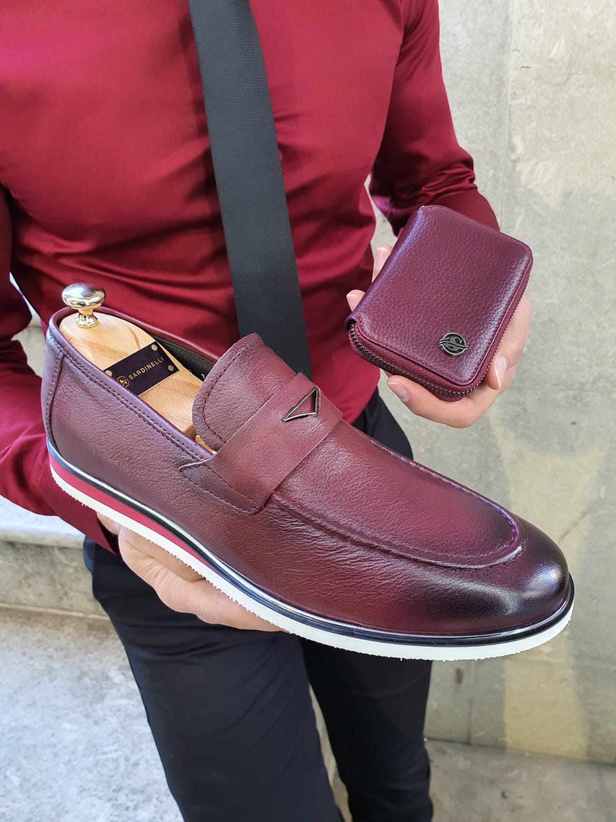 Lambruska Burgundy Buckle Loafer-baagr.myshopify.com-shoes2-BOJONI