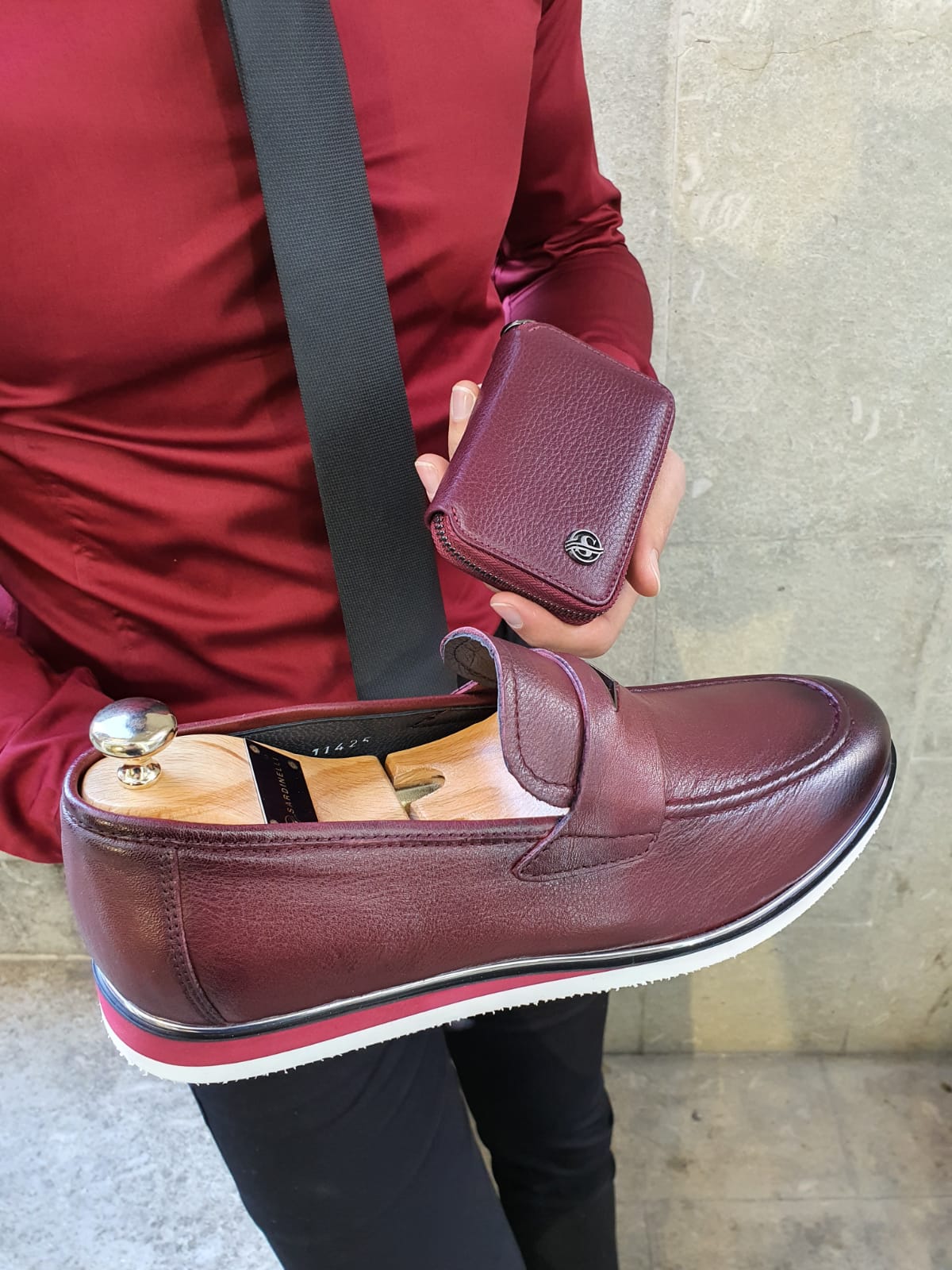 Lambruska Burgundy Buckle Loafer-baagr.myshopify.com-shoes2-BOJONI