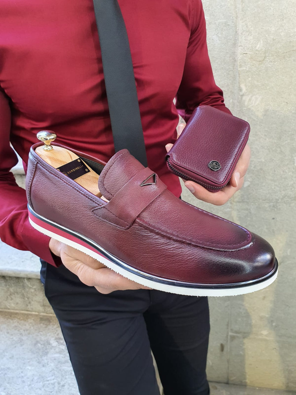 Lambruska Burgundy Buckle Loafer-baagr.myshopify.com-shoes2-BOJONI