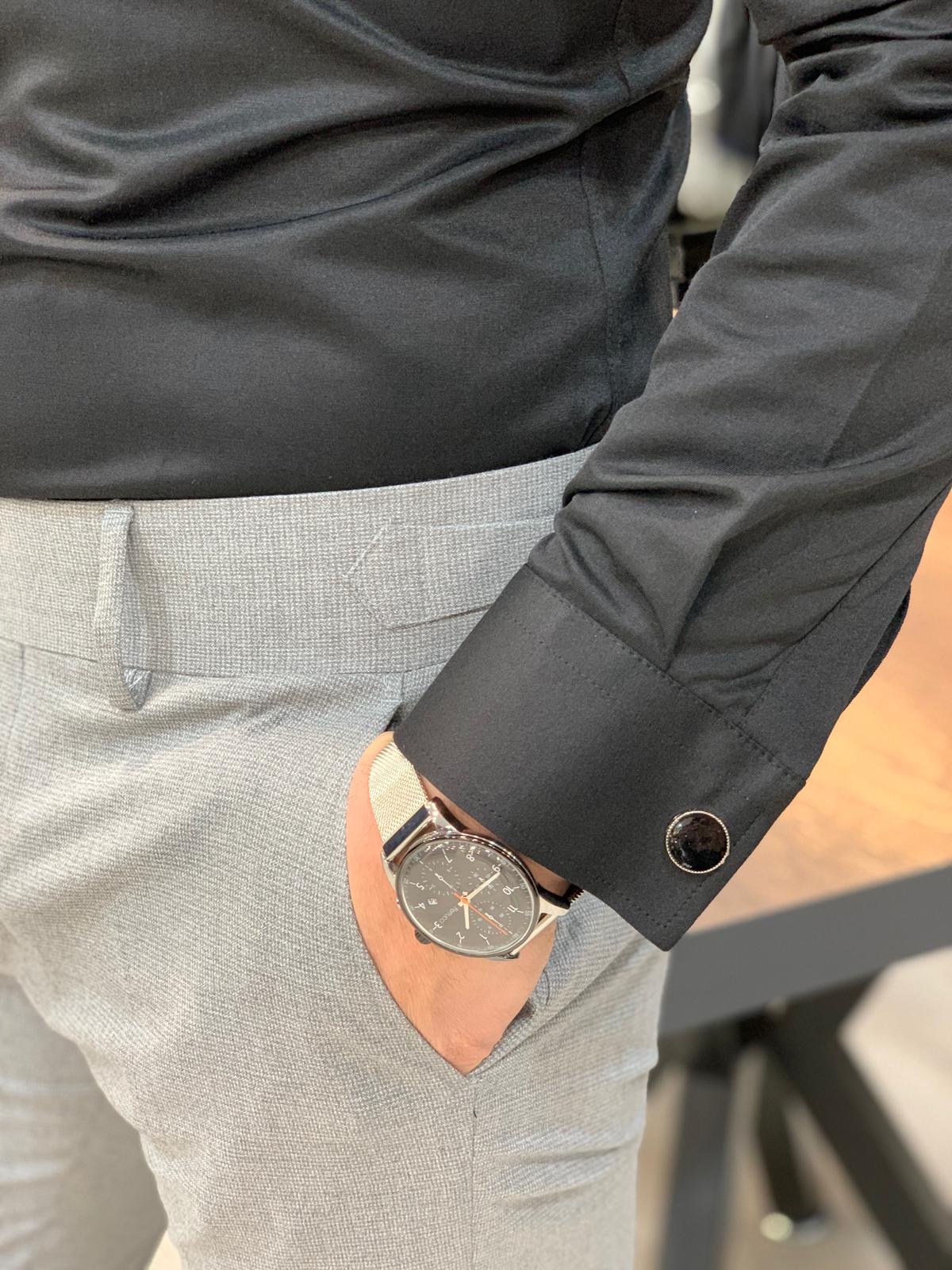 Ferrar Black Classic Shirt-baagr.myshopify.com-Shirt-BOJONI