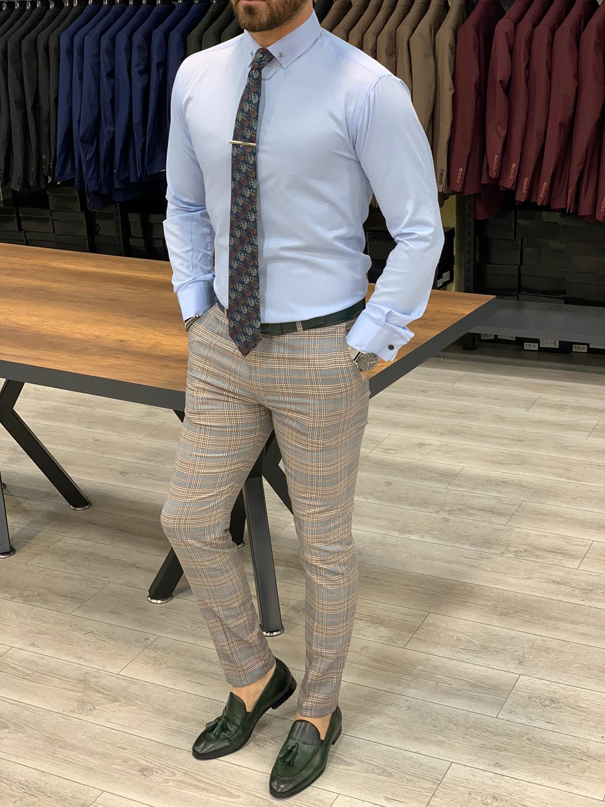 Ferrar Sky Blue Classic Shirt-baagr.myshopify.com-Shirt-BOJONI