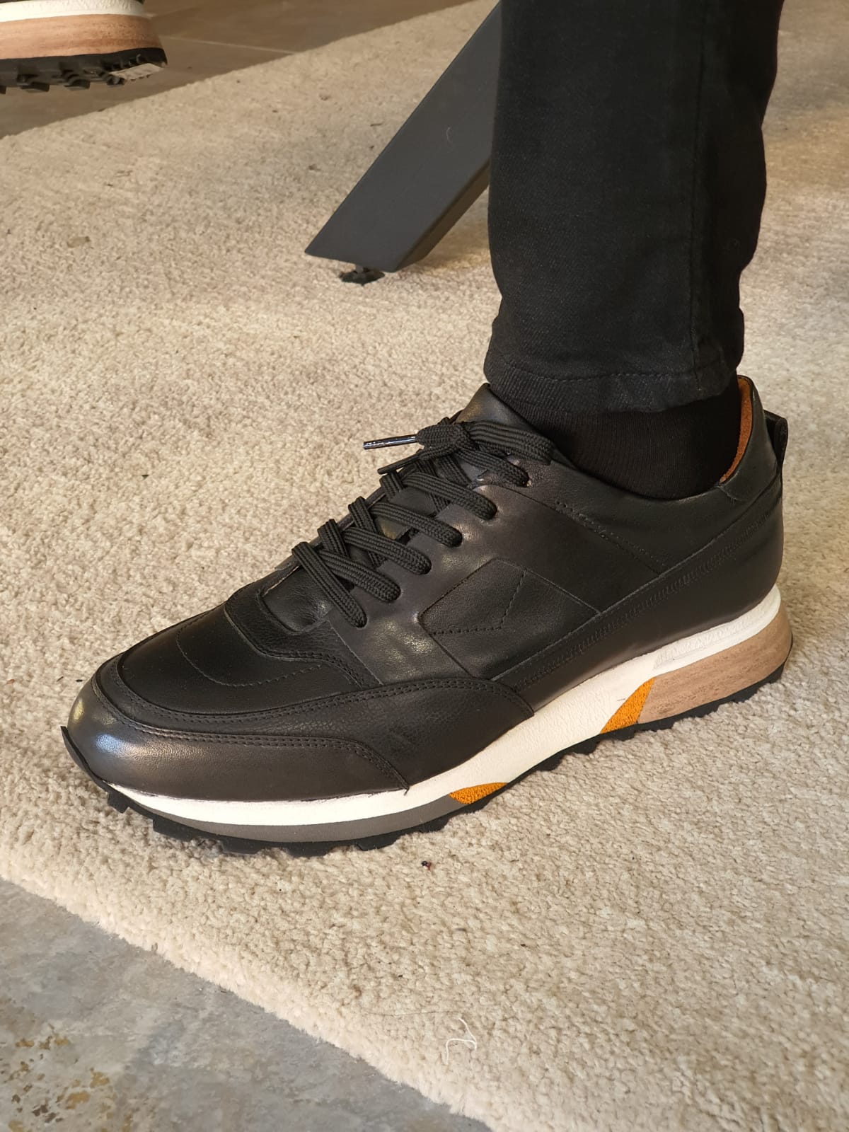 Vicenza Laced Leather Shoes Black-baagr.myshopify.com-shoes2-brabion