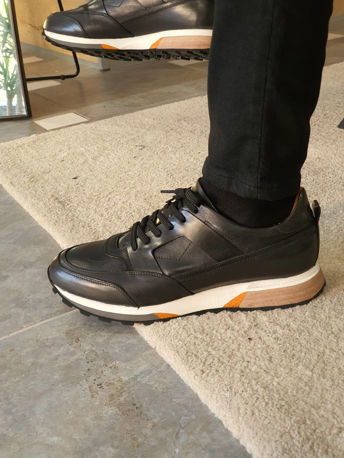 Vicenza Laced Leather Shoes Black-baagr.myshopify.com-shoes2-brabion