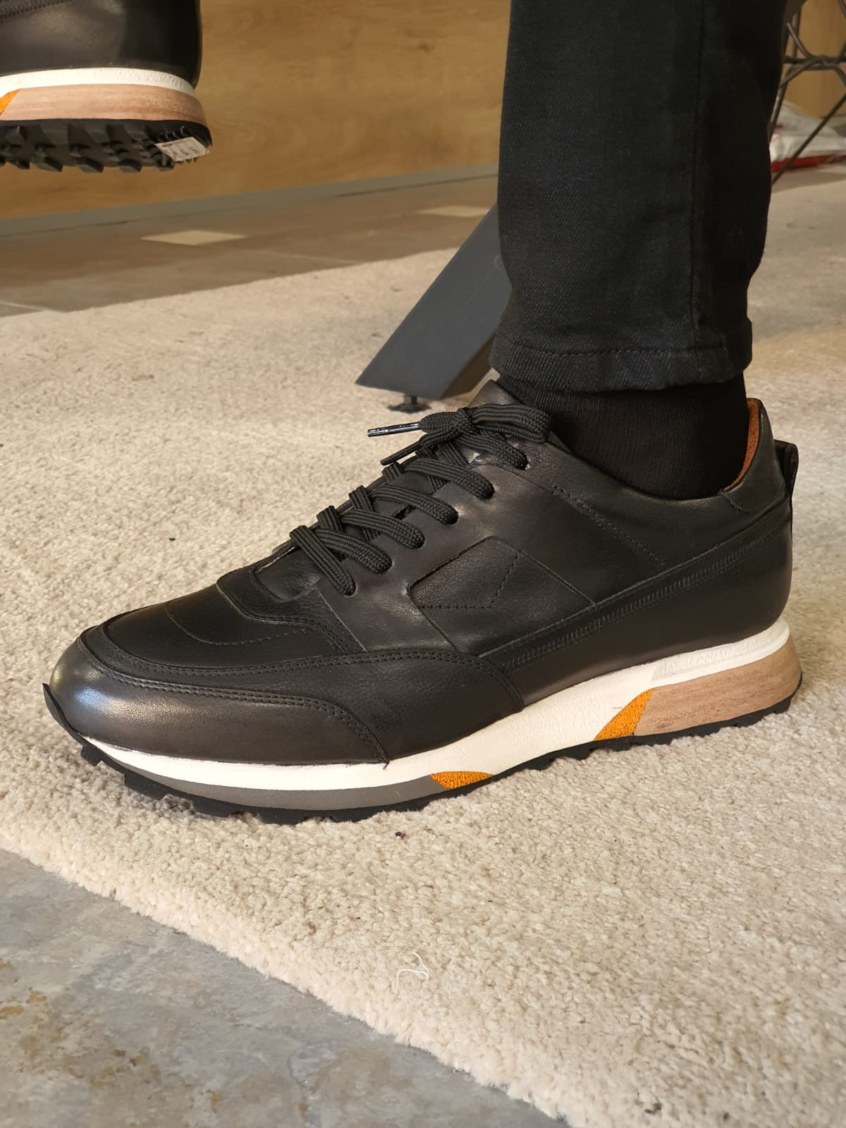 Vicenza Laced Leather Shoes Black-baagr.myshopify.com-shoes2-brabion