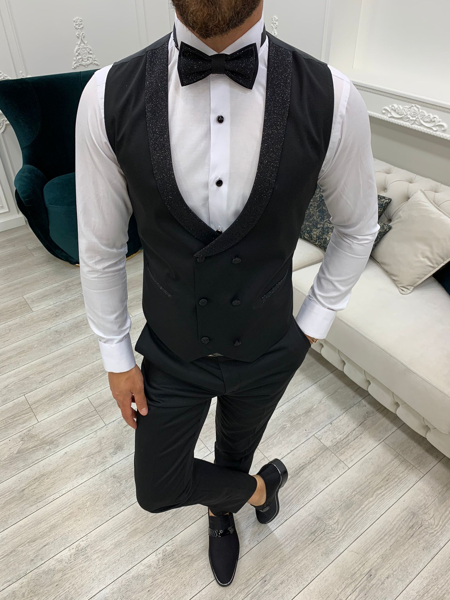 Rialzetti Black Space Slim Fit Tuxedo-baagr.myshopify.com-1-BOJONI