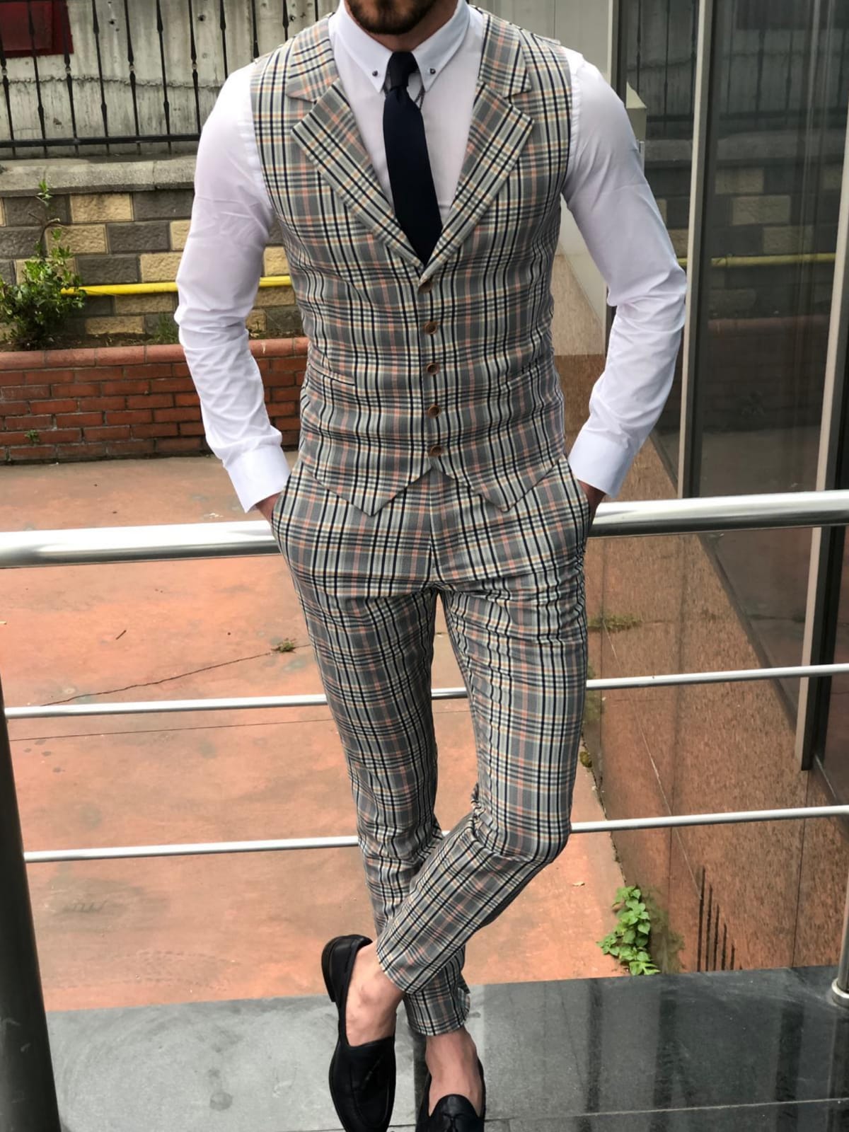 Panroff Slim-Fit Vest & Pants-baagr.myshopify.com-suit-BOJONI