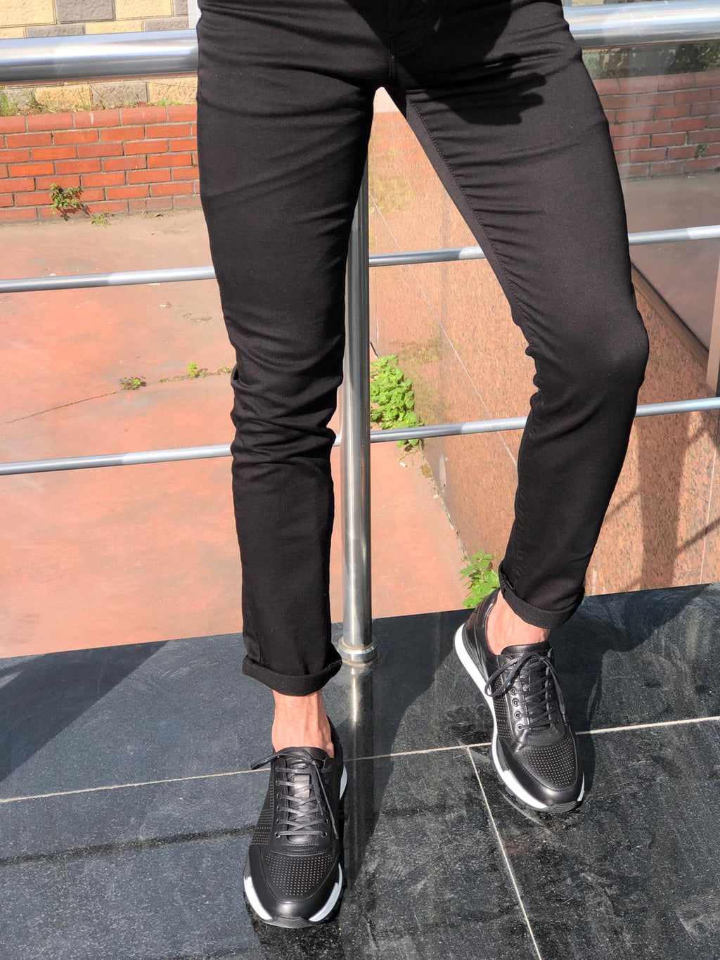 Slim-Fit Jeans Black-baagr.myshopify.com-Pants-BOJONI