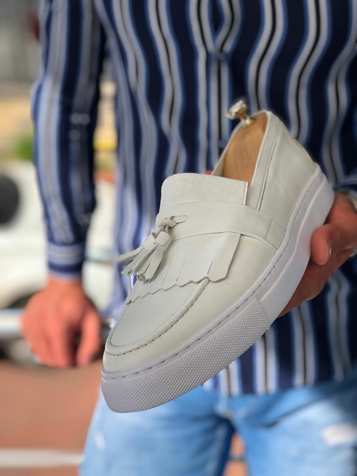 Ambass Calf-Leather Shoes White-baagr.myshopify.com-shoes2-BOJONI