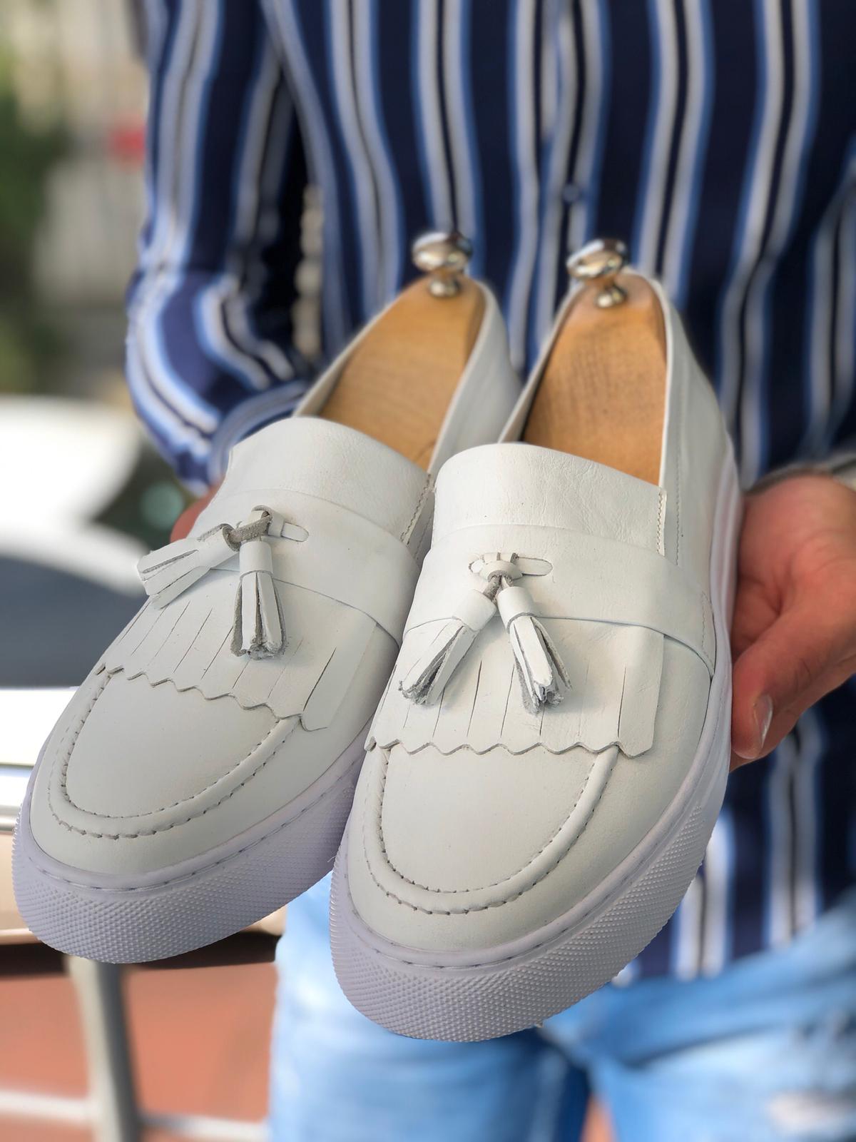Ambass Calf-Leather Shoes White-baagr.myshopify.com-shoes2-BOJONI