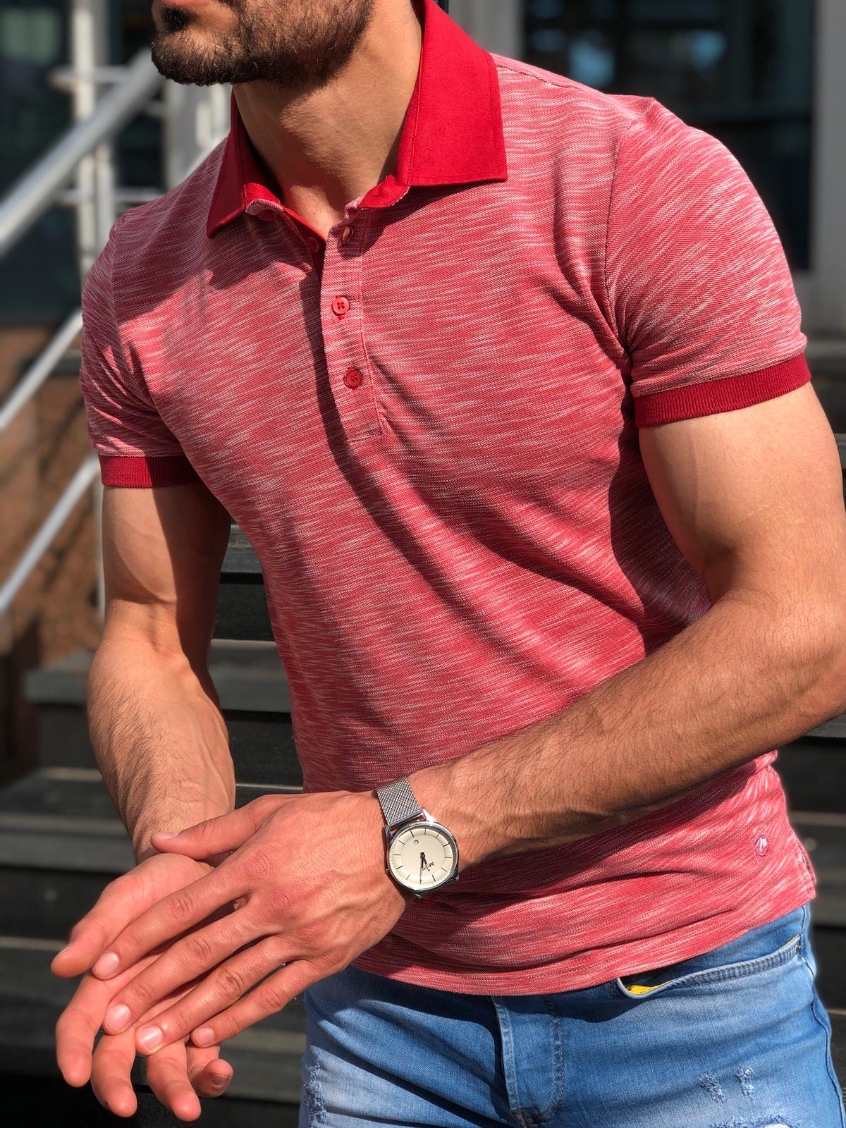 Banso Slim-Fit Collar T-shirt (3 Colors)-baagr.myshopify.com-T-shirt-BOJONI