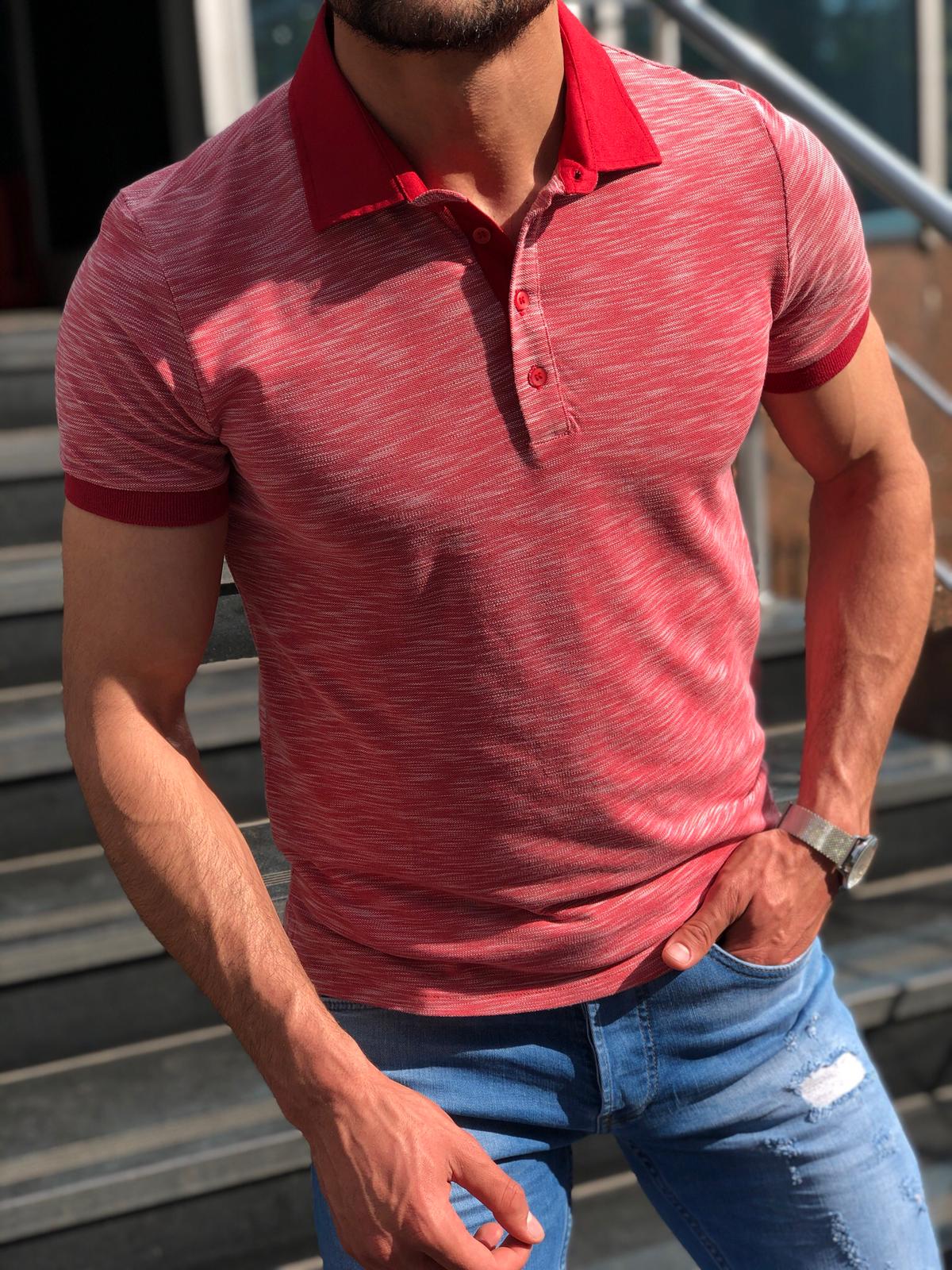 Banso Slim-Fit Collar T-shirt (3 Colors)-baagr.myshopify.com-T-shirt-BOJONI