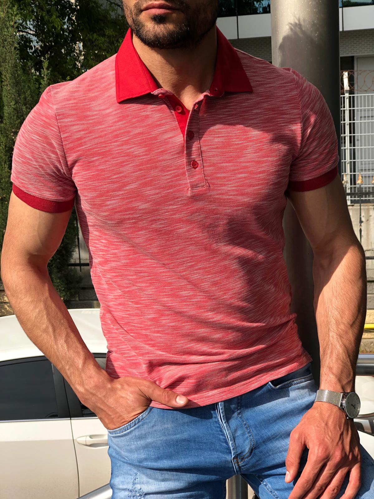 Banso Slim-Fit Collar T-shirt (3 Colors)-baagr.myshopify.com-T-shirt-BOJONI