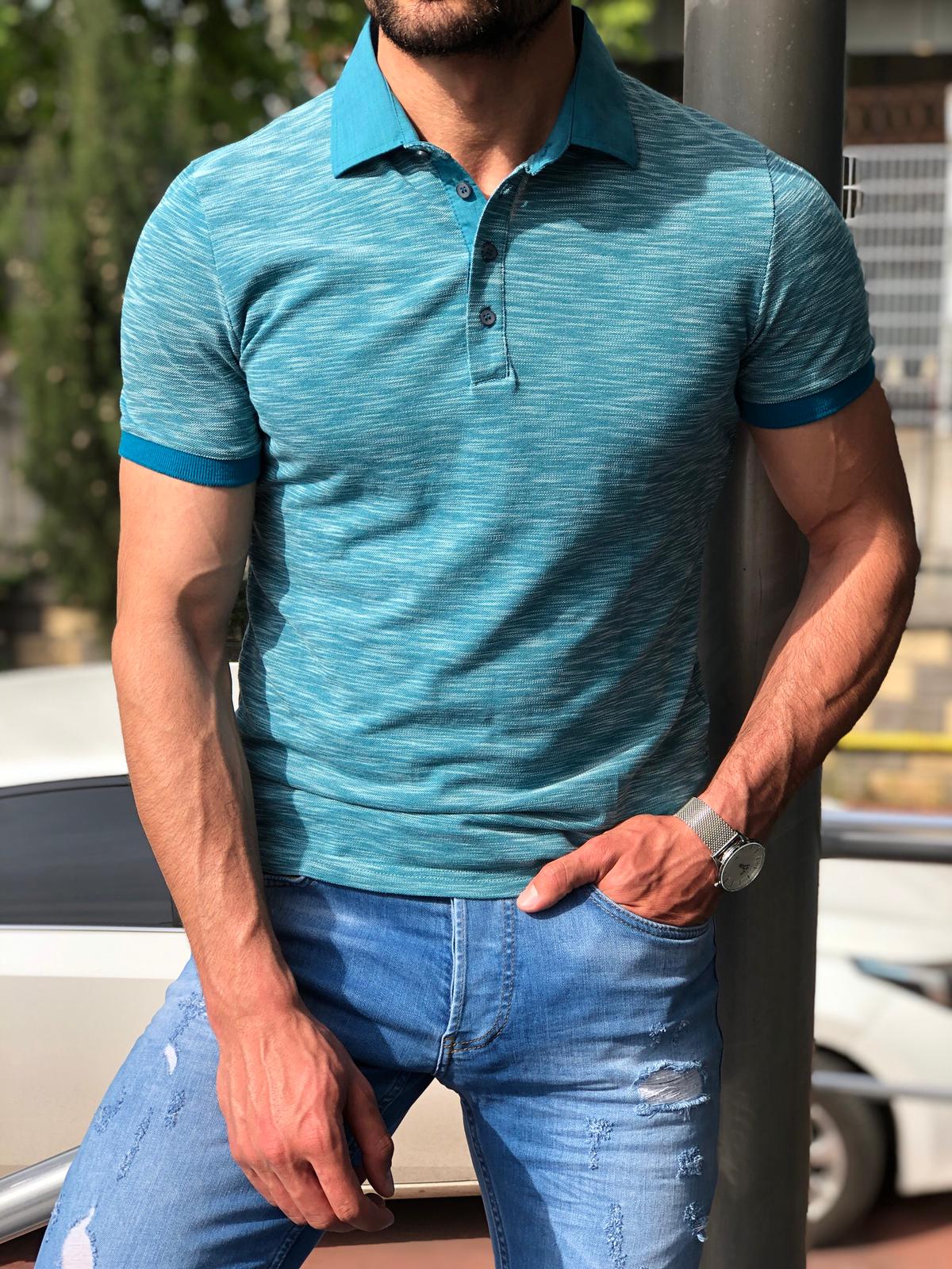 Banso Slim-Fit Collar T-shirt (3 Colors)-baagr.myshopify.com-T-shirt-BOJONI