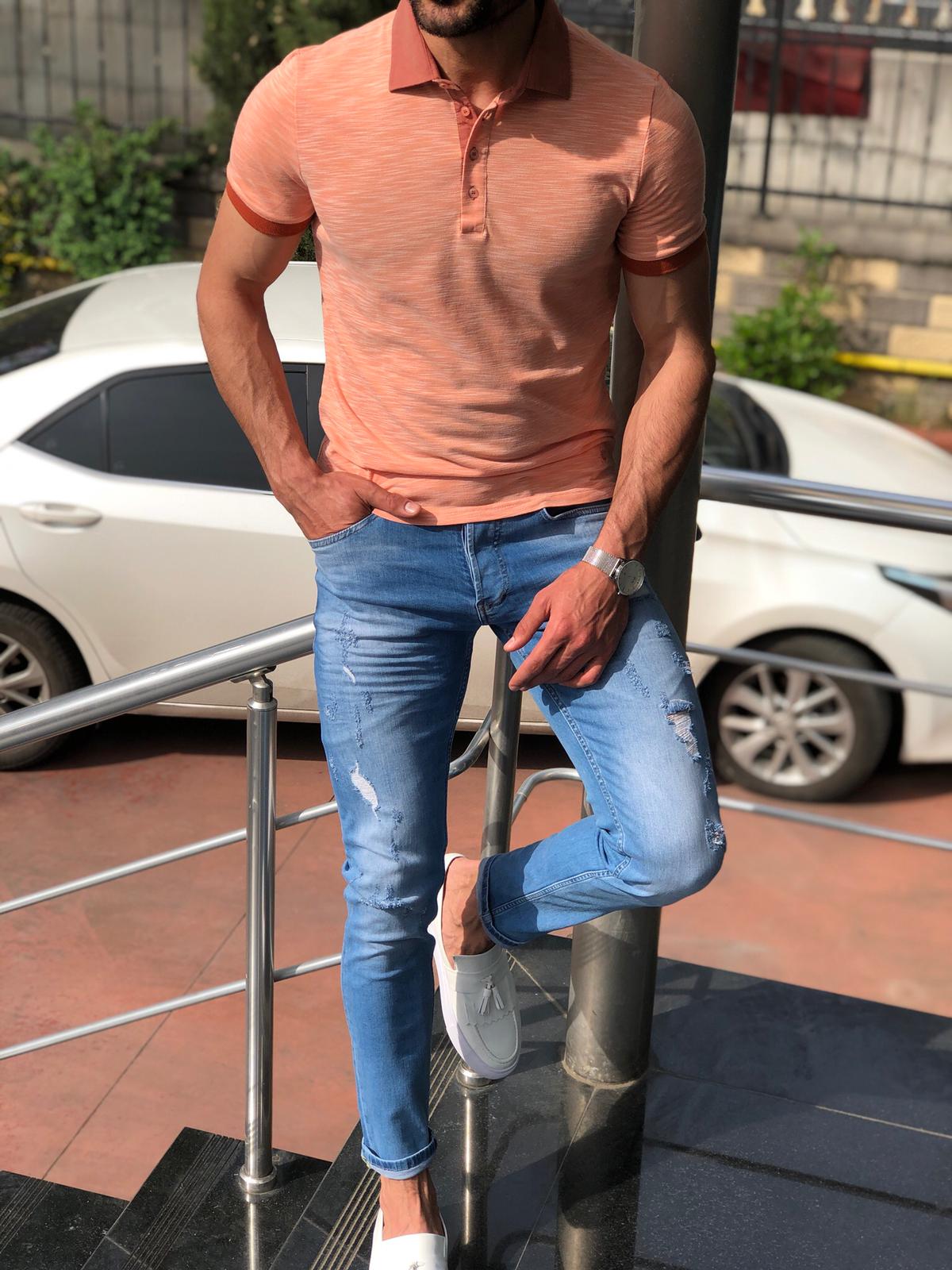 Banso Slim-Fit Collar T-shirt (3 Colors)-baagr.myshopify.com-T-shirt-BOJONI