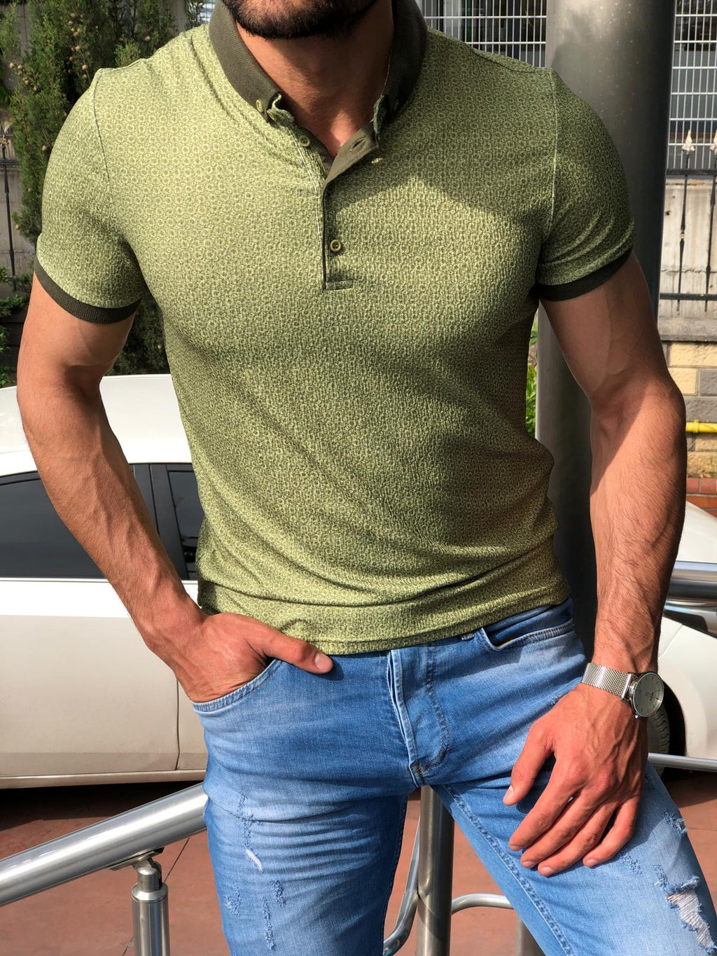 Barcos Slim-Fit Collar T-shirt (2 Colors)-baagr.myshopify.com-T-shirt-BOJONI