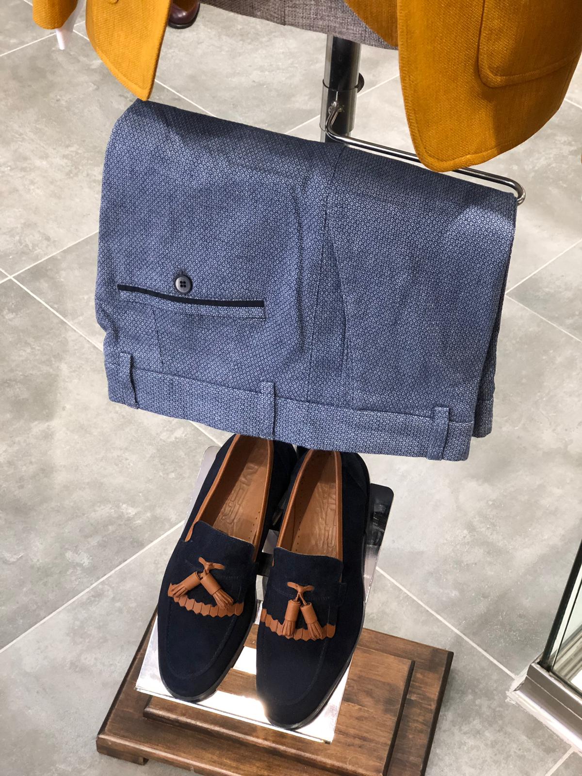 Mustard Slim-Fit Cotton  Suit Vest-baagr.myshopify.com-suit-BOJONI